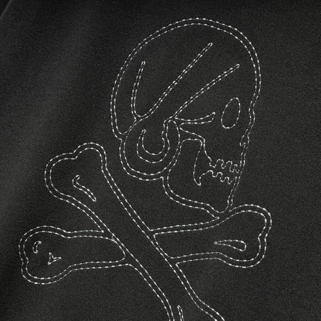 Pigment Dyed Sweat Shirt LS | Black