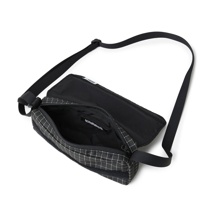 Reflective Mini Shoulder Bag | Black