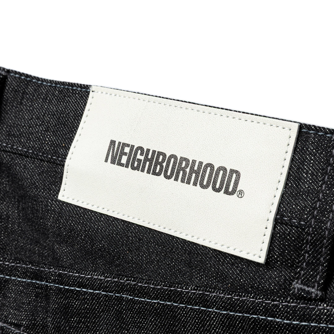 Rigid Denim Full Cut Pants | Black