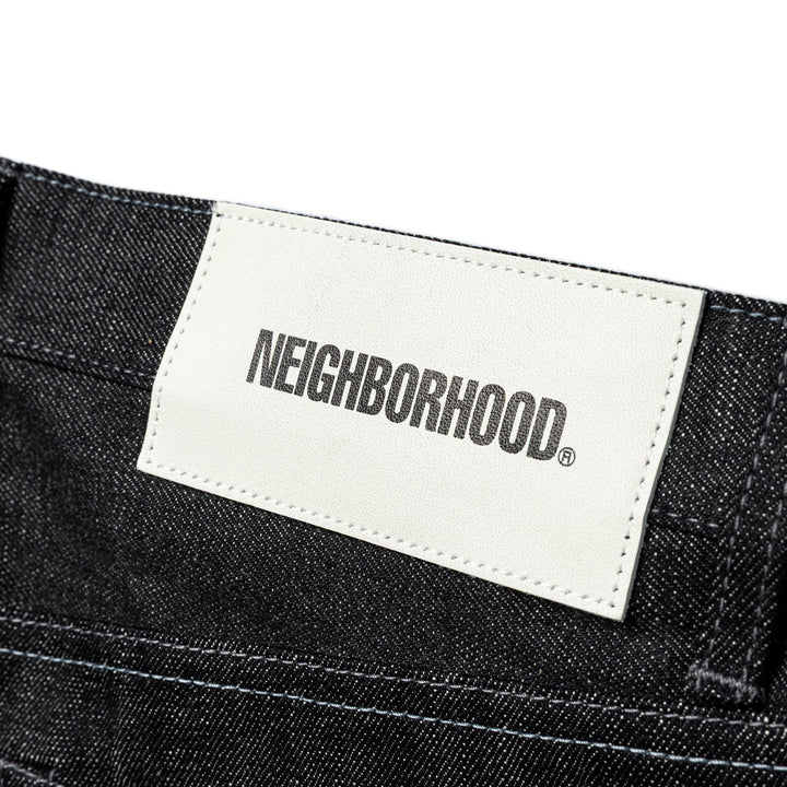 Rigid Denim Full Cut Pants | Black