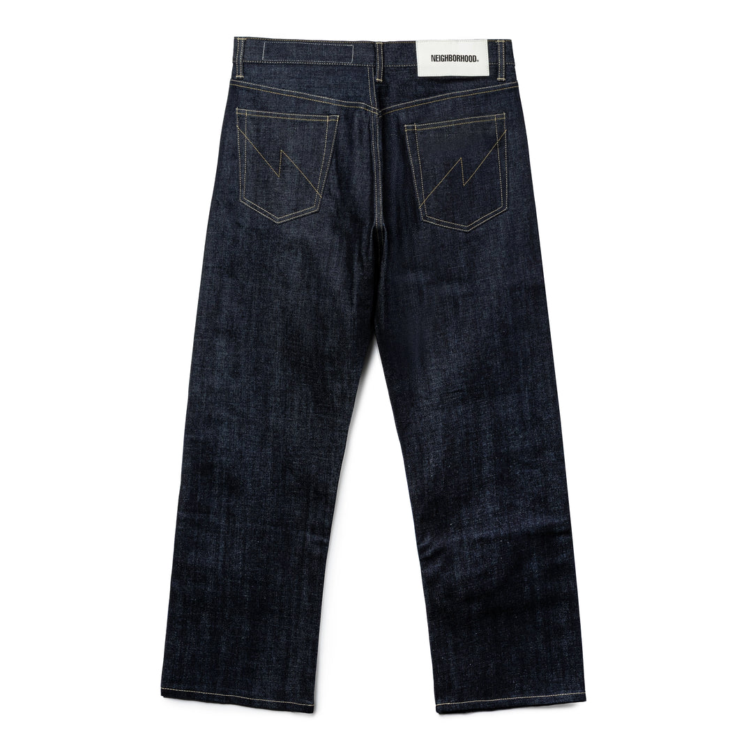 Rigid Denim Full Cut Pants | Indigo