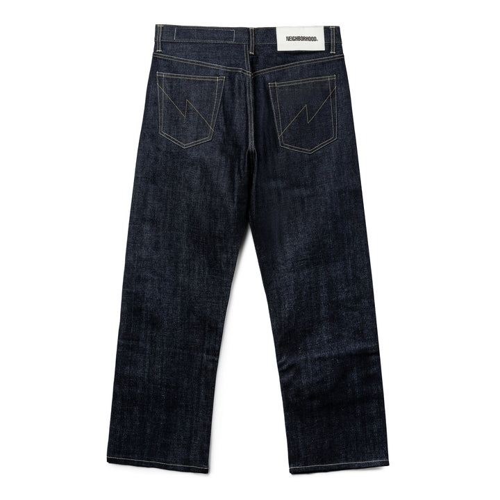 Rigid Denim Full Cut Pants | Indigo
