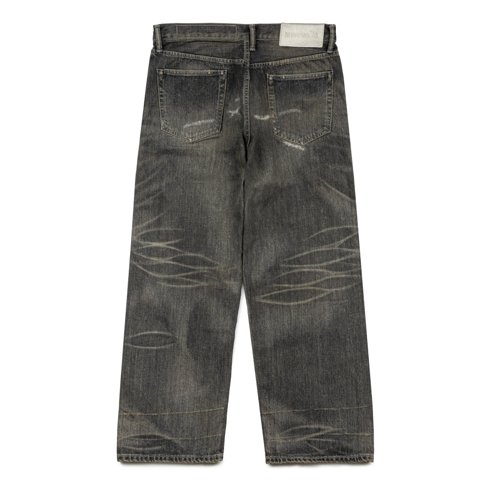 Savage Denim DP Wide Pants | Black