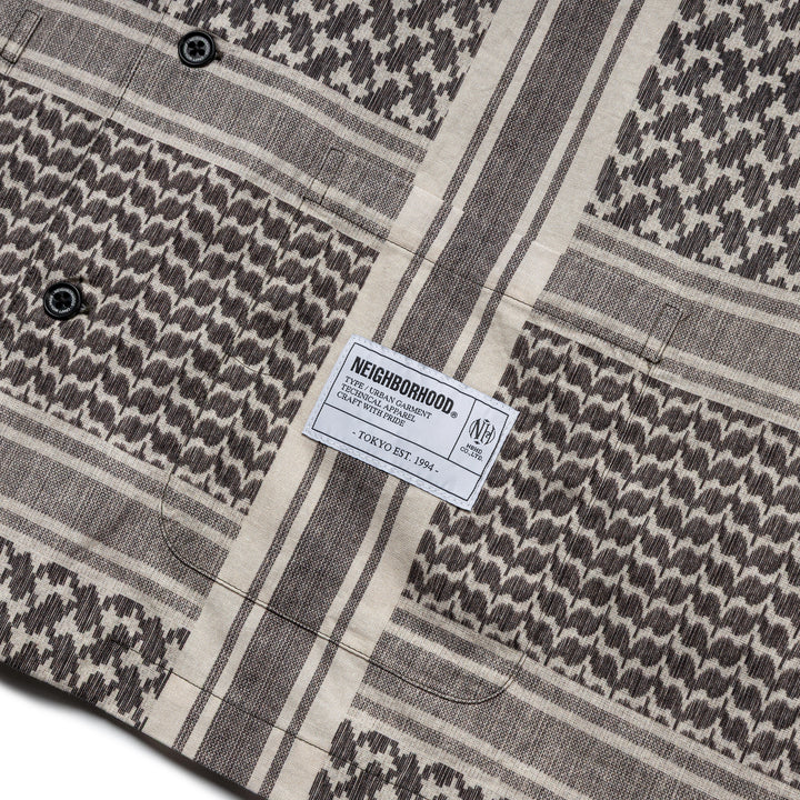 Shemagh Pattern Shirt | Black