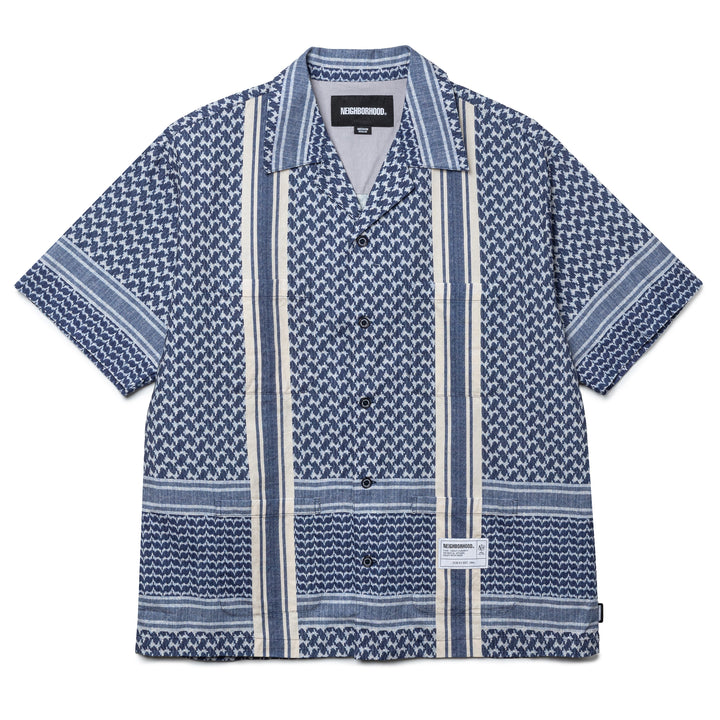 Shemagh Pattern Shirt | Navy