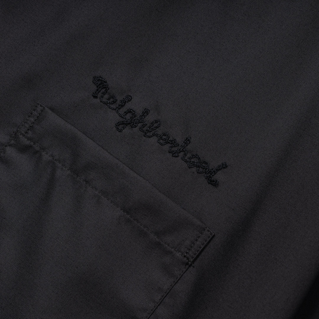Solid Color Hawaiian Shirt | Black