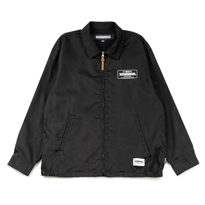 Zip Work Jacket | Black