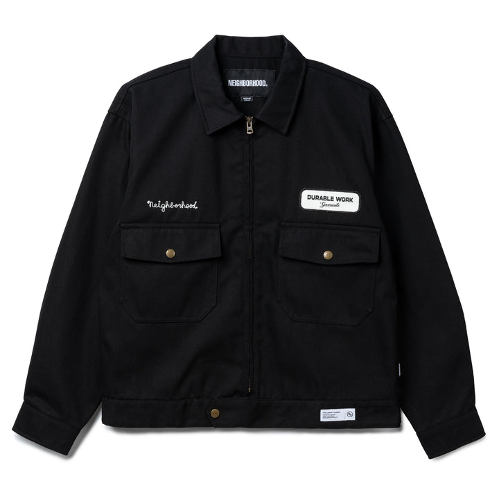 Zip Work Jacket | Black