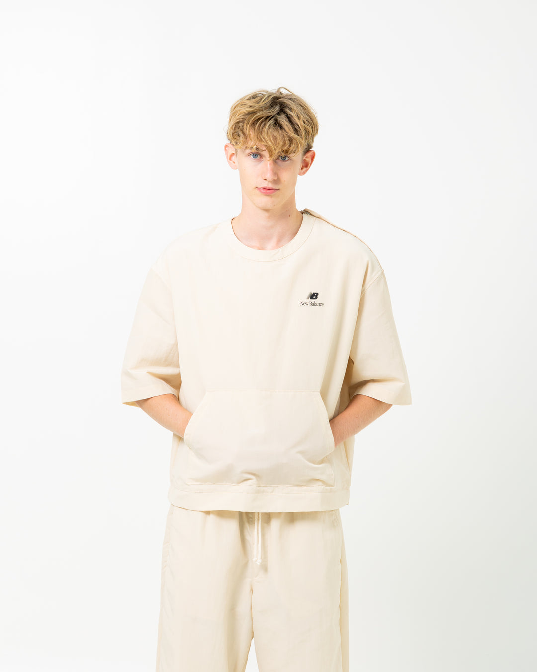 MADE in USA Woven Track Top | Sandstone