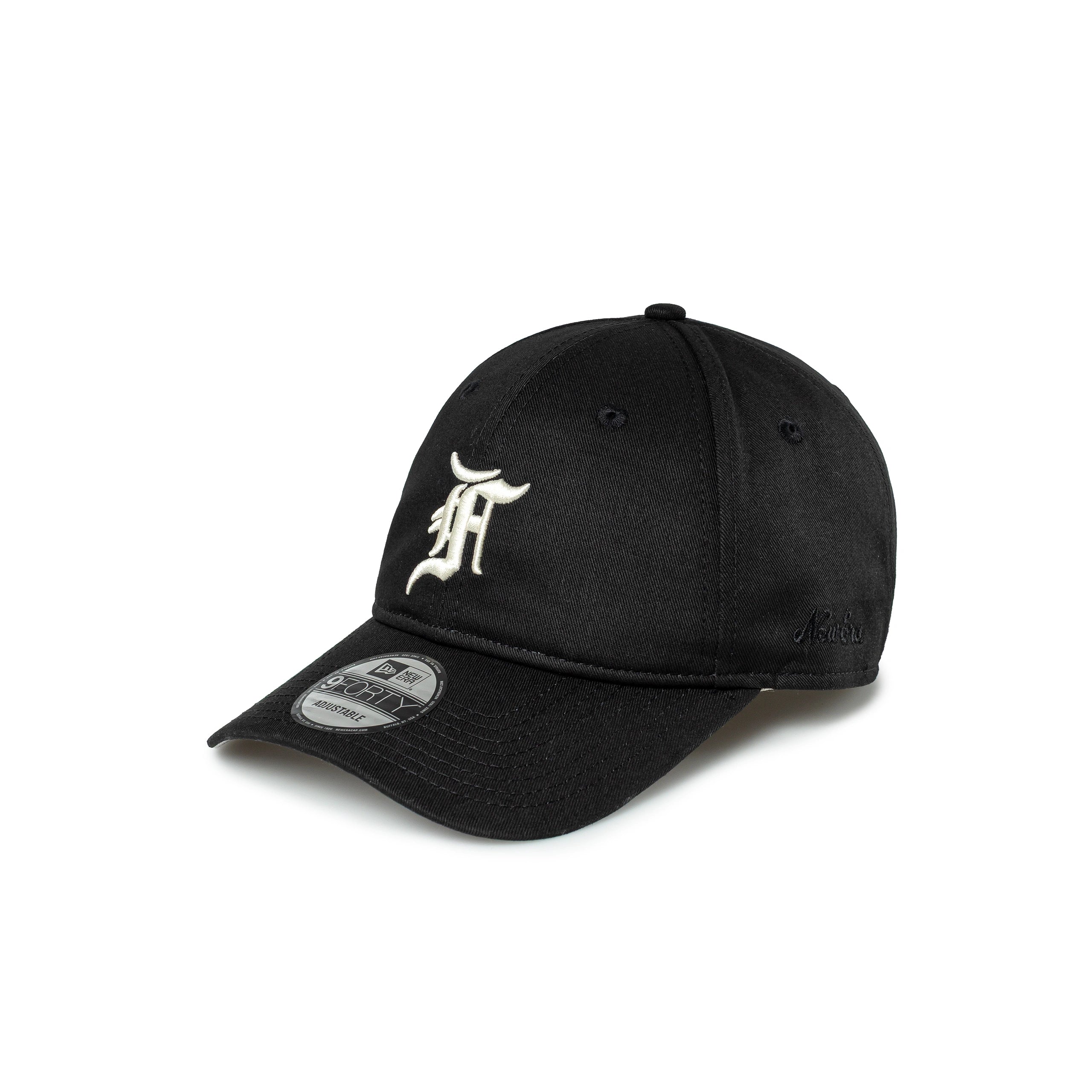 ニューエラ　フィアオブゴッドエッセンシャルズ　Fロゴ　キャップ　ブラック　限定 NEW ERA FEAR OF GOD ESSENTIALS Fロゴ CAP