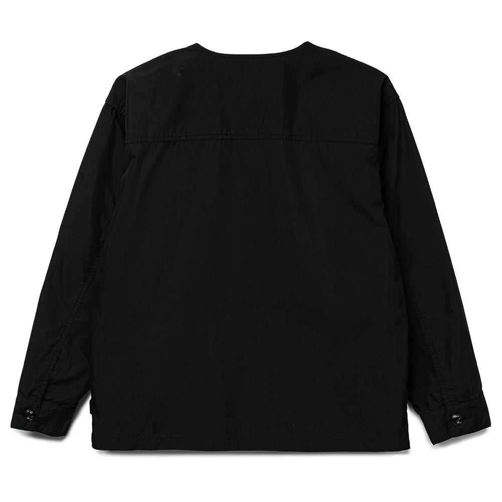 Neighborhood No Collar Utility Jacket | Black