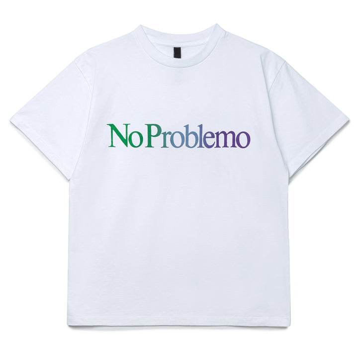 No Problemo Gradient Tee | White