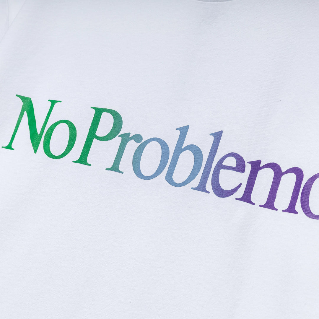 No Problemo Gradient Tee | White