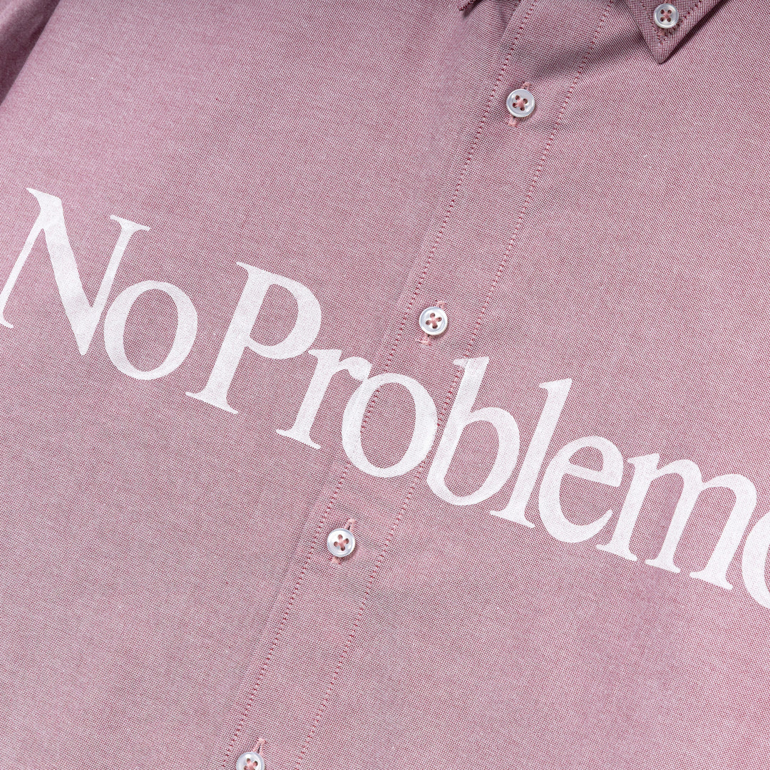No Problemo L/S Oxford Shirt | Red