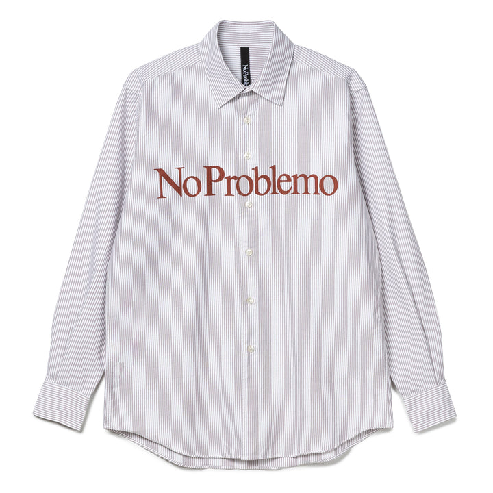 No Problemo Stripe Oxford L/S Shirt | Red