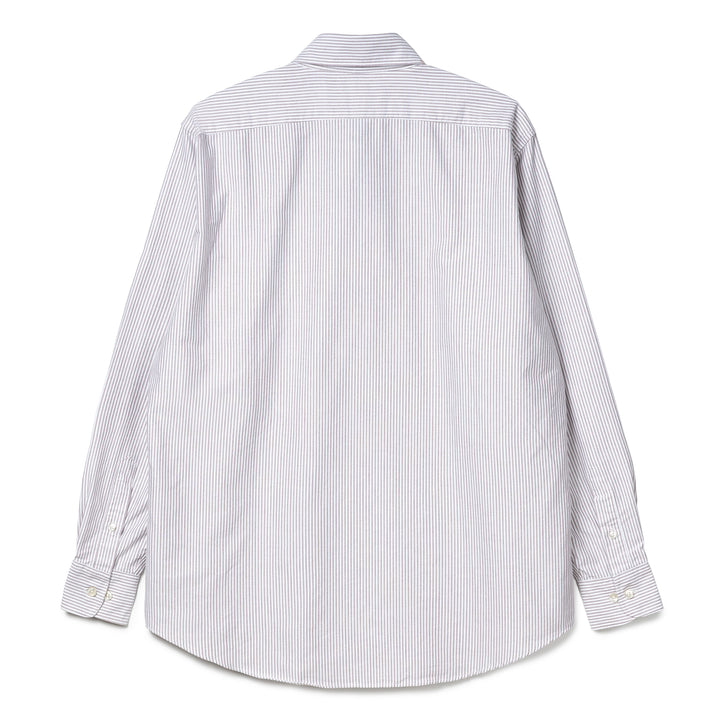 No Problemo Stripe Oxford L/S Shirt | Red