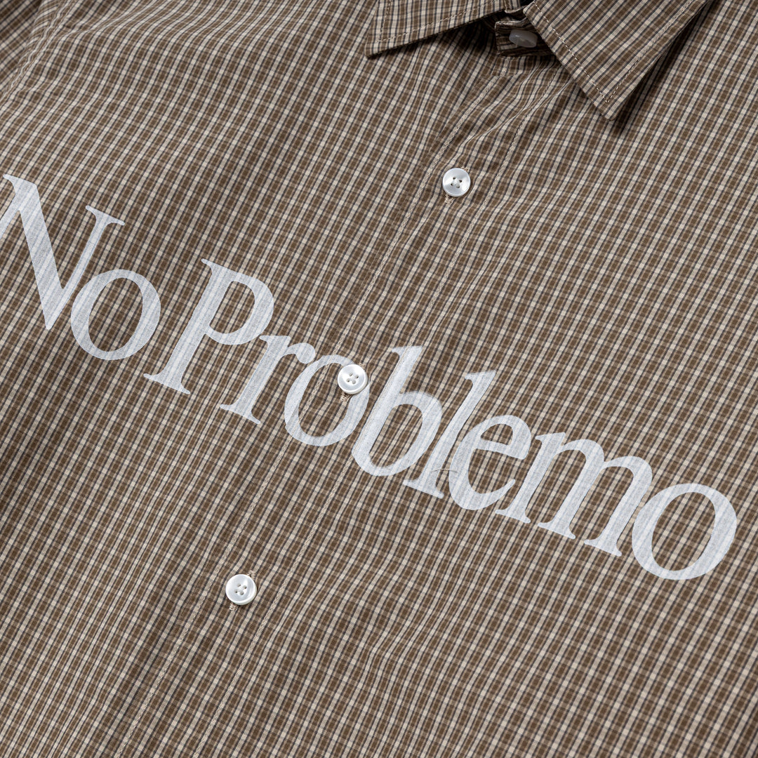 No Problemo Poplin L/S Shirt | Brown