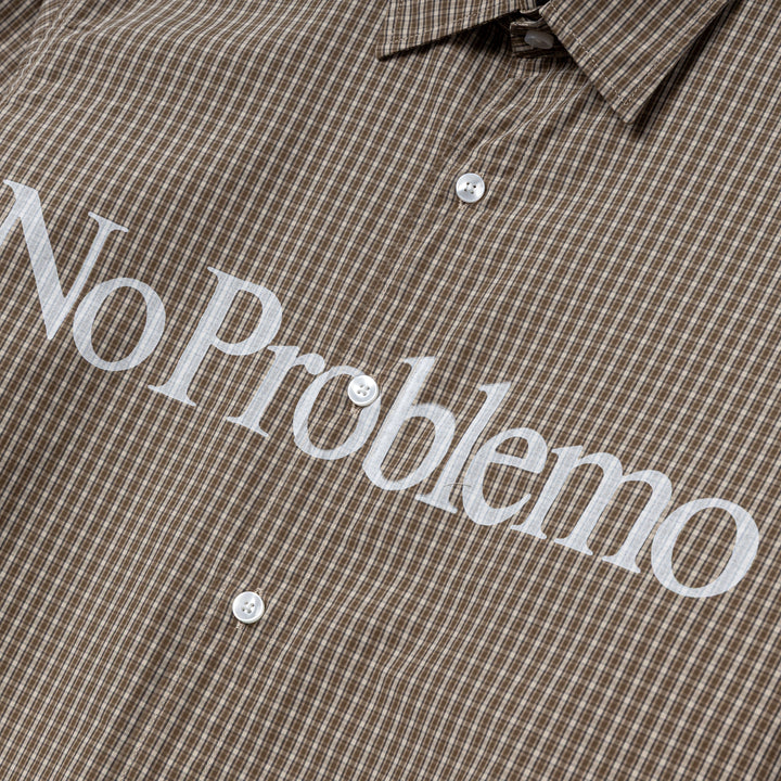 No Problemo Poplin L/S Shirt | Brown