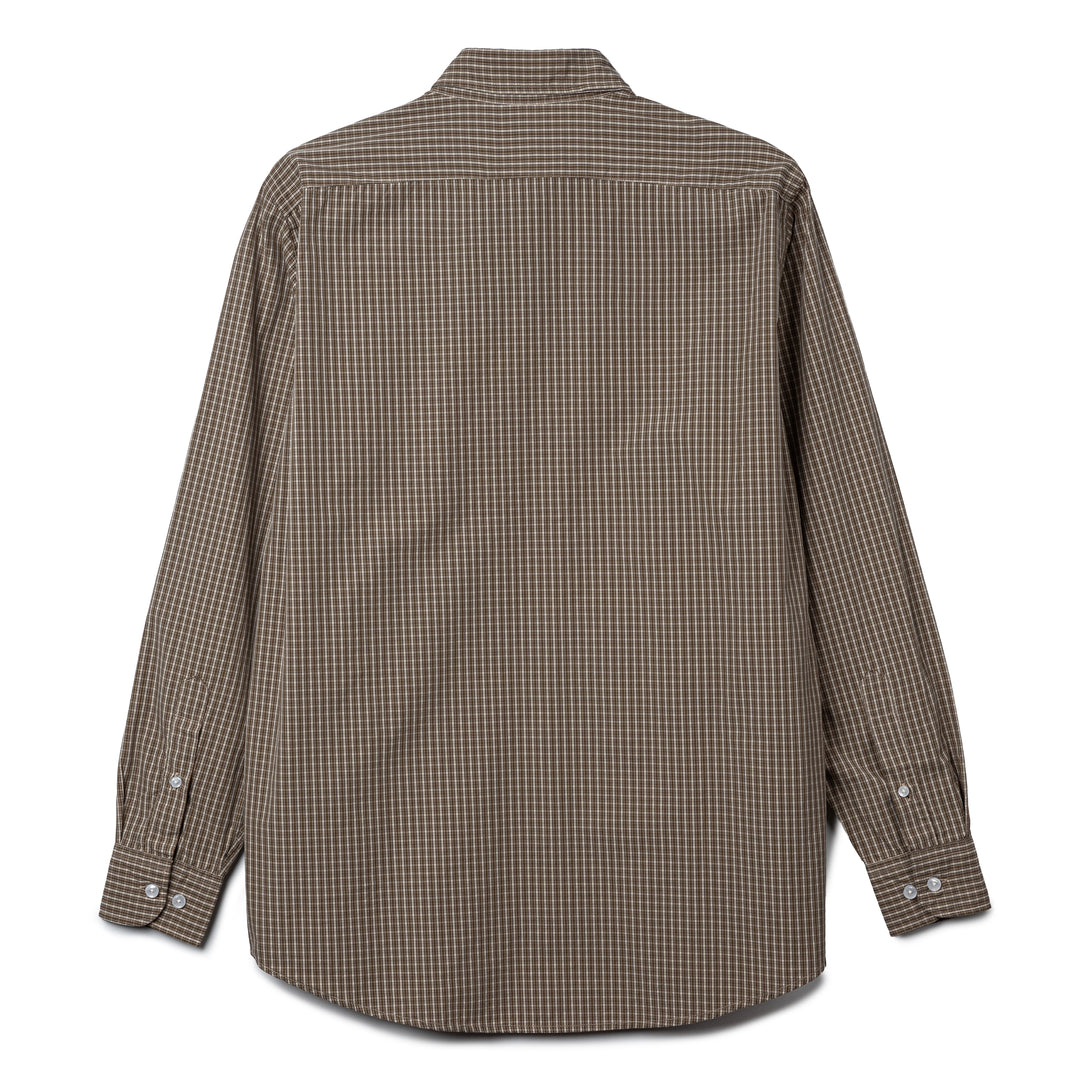 No Problemo Poplin L/S Shirt | Brown