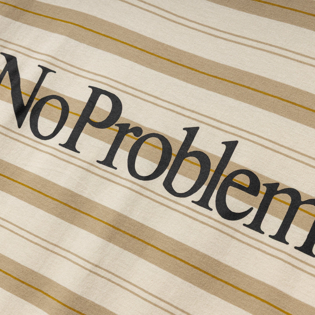 No Problemo Striped L/S Tee | Sand