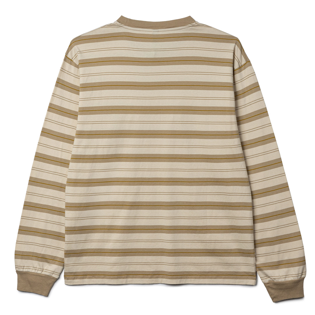 No Problemo Striped L/S Tee | Sand