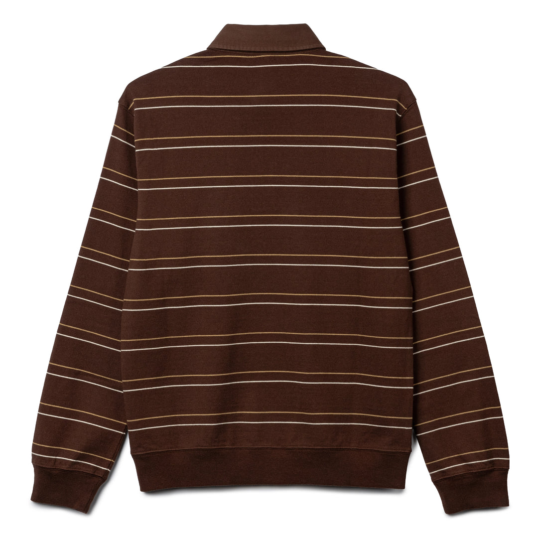 Striped Rugby L/S Shirt | Brown
