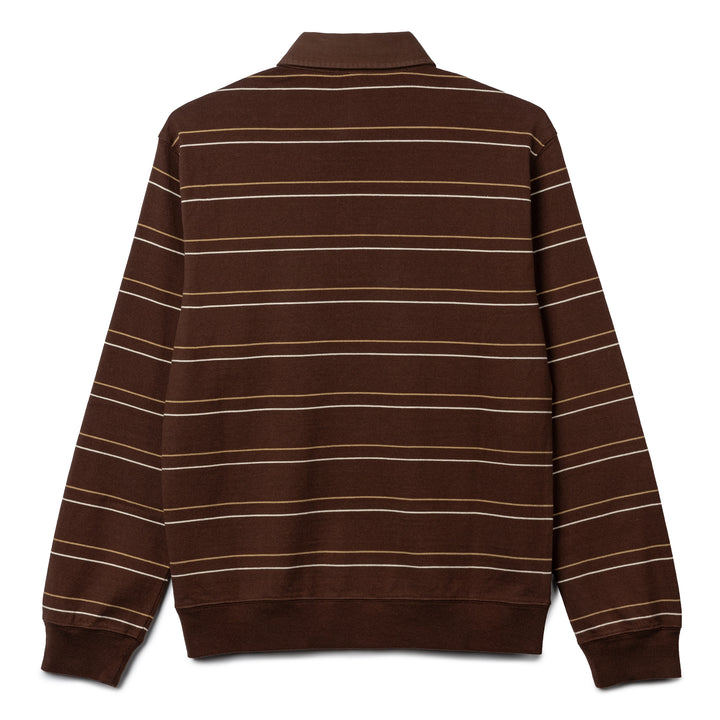 Striped Rugby L/S Shirt | Brown