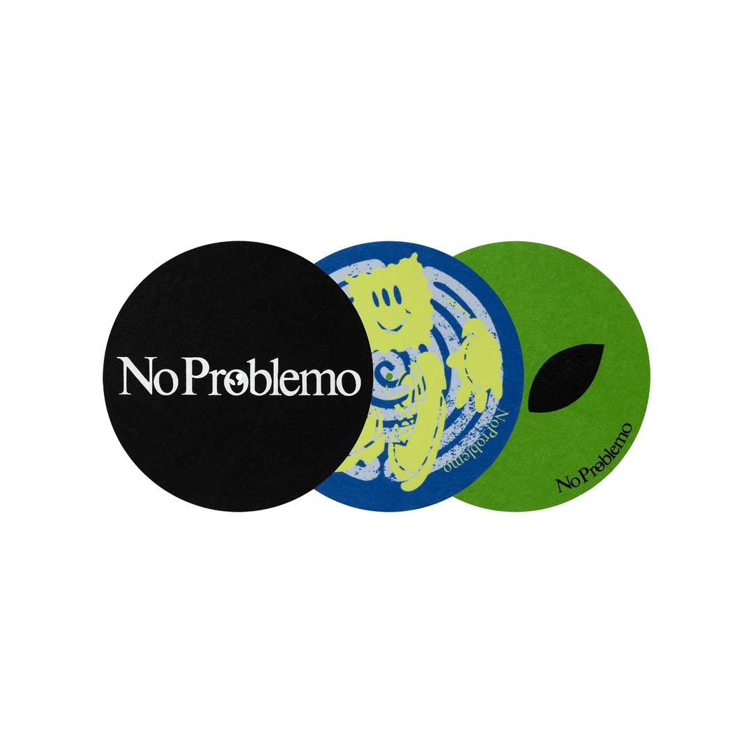 No Problemo Turntable Slipmats 3 Pack | Multi