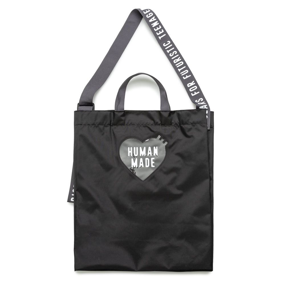 Human Made Nylon Heart 2-Way Tote | Black – CROSSOVER