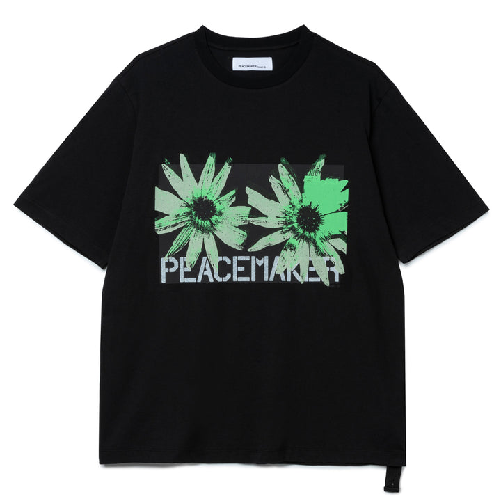 Flower Regular Tee | Black