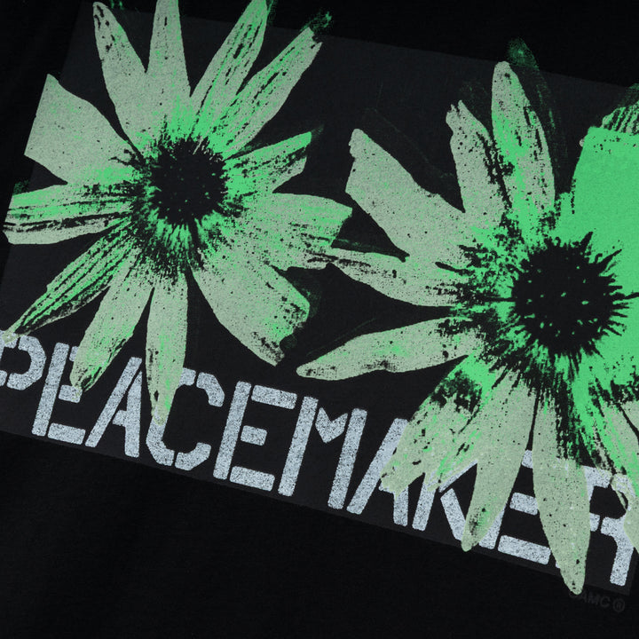 Flower Regular Tee | Black