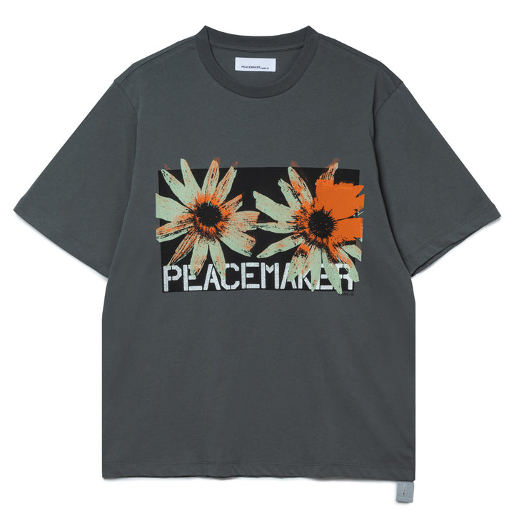 Flower Regular Tee | Grey
