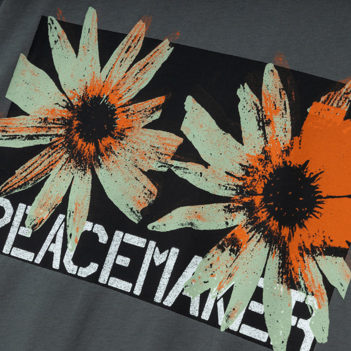 Flower Regular Tee | Grey
