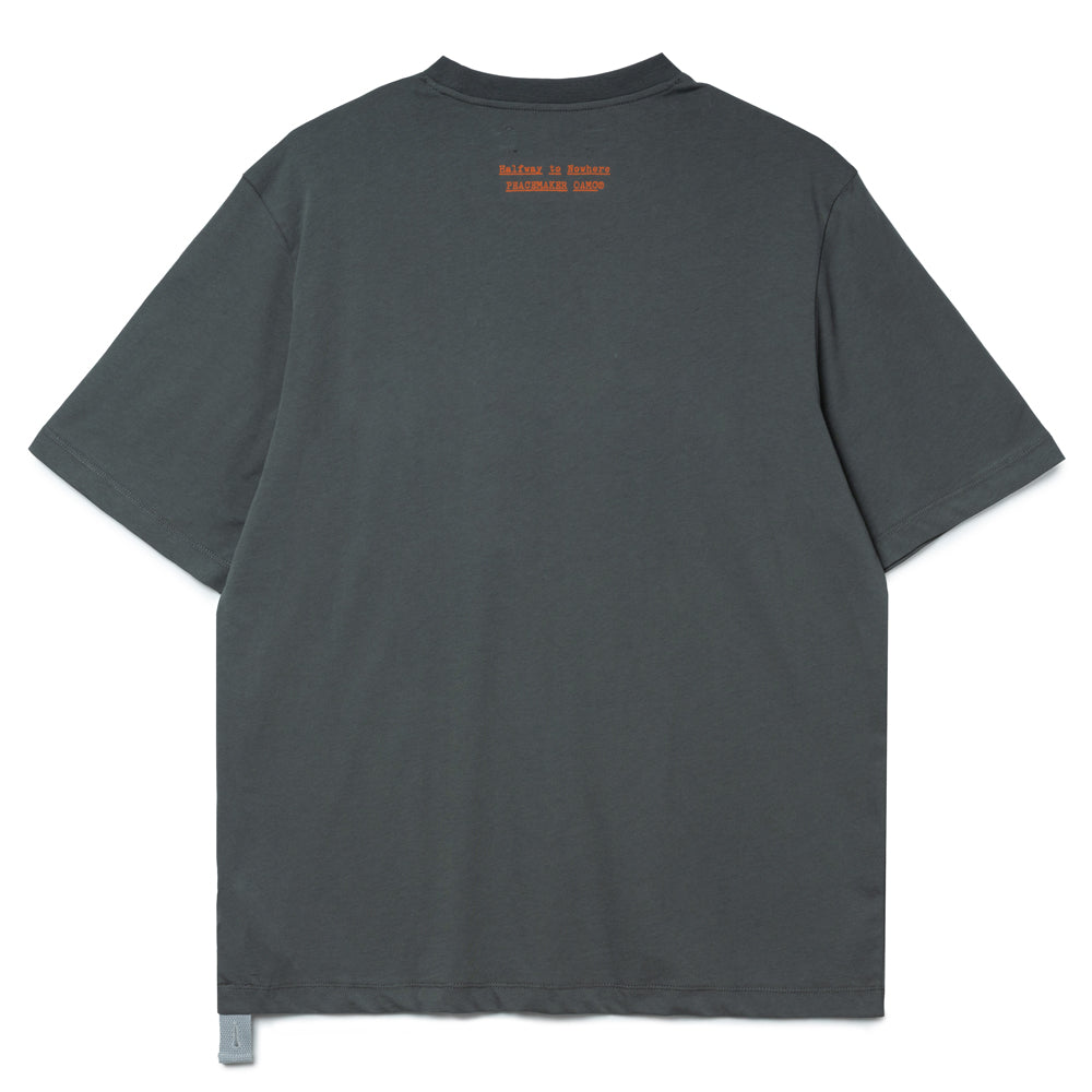 Flower Regular Tee | Grey