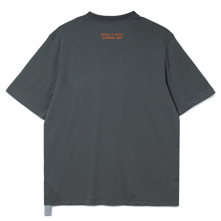 Flower Regular Tee | Grey