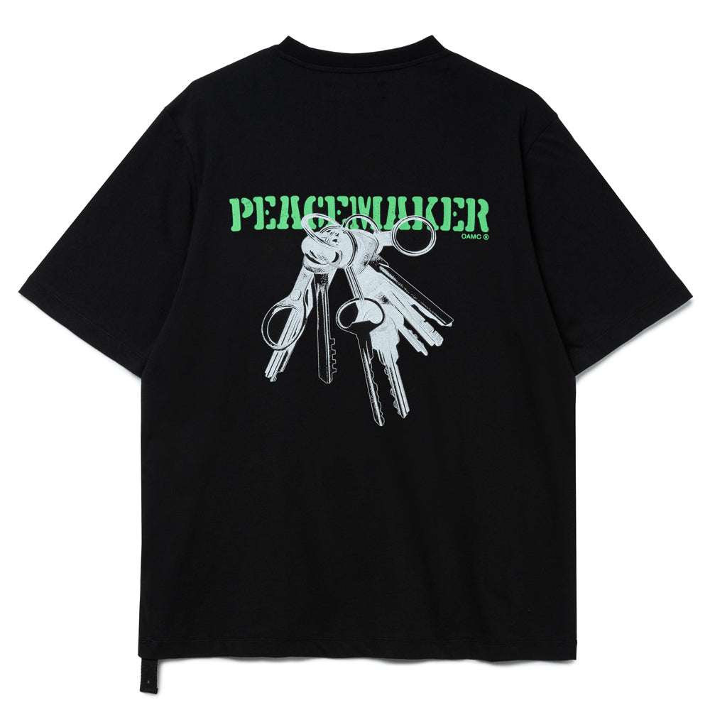 OAMC Peacemaker Keys Oversized Tee | Black