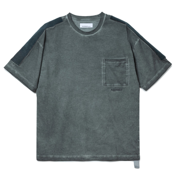Velcro Applique Tee | Light Grey