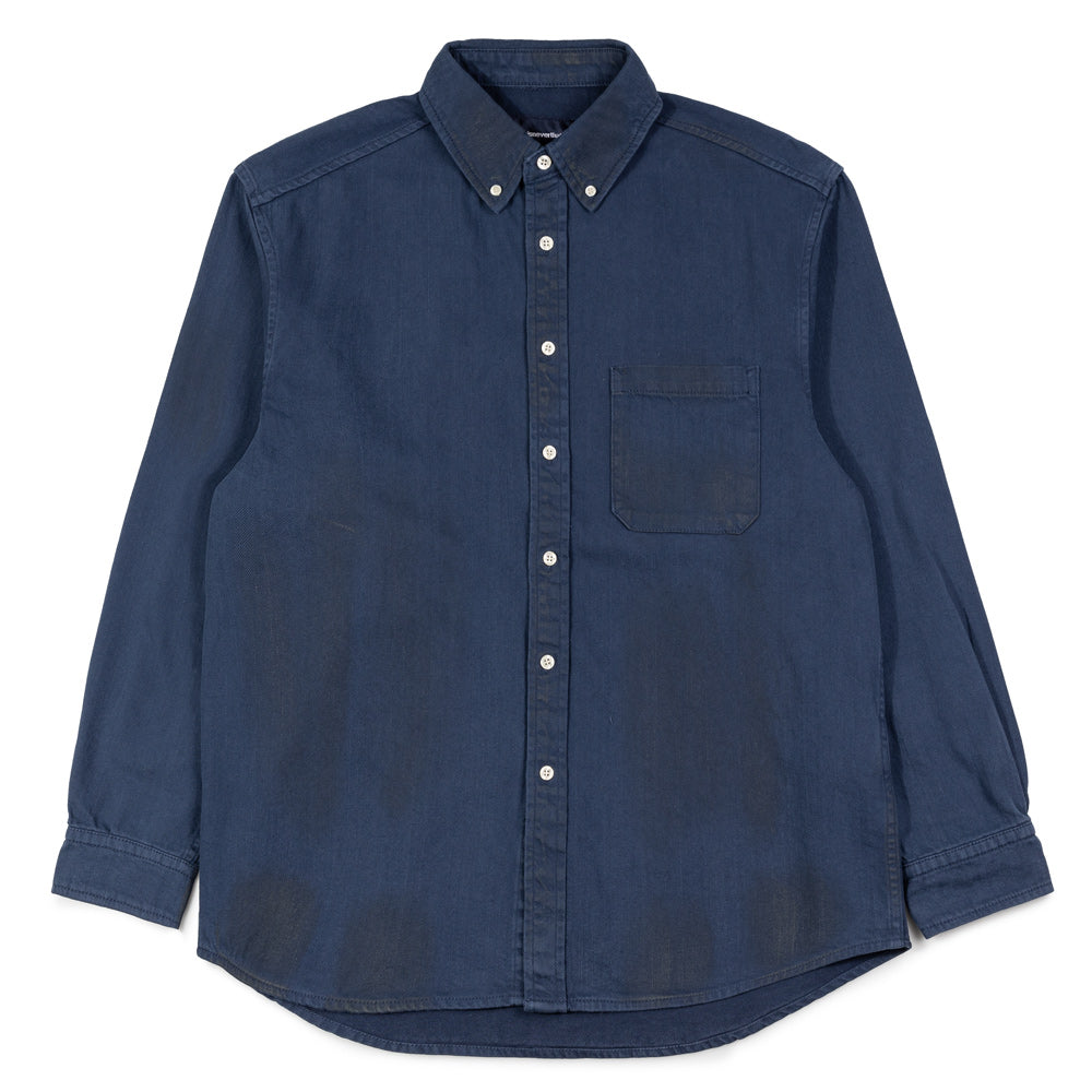 thisisneverthat Original Dirt L/S Shirt | Navy – CROSSOVER