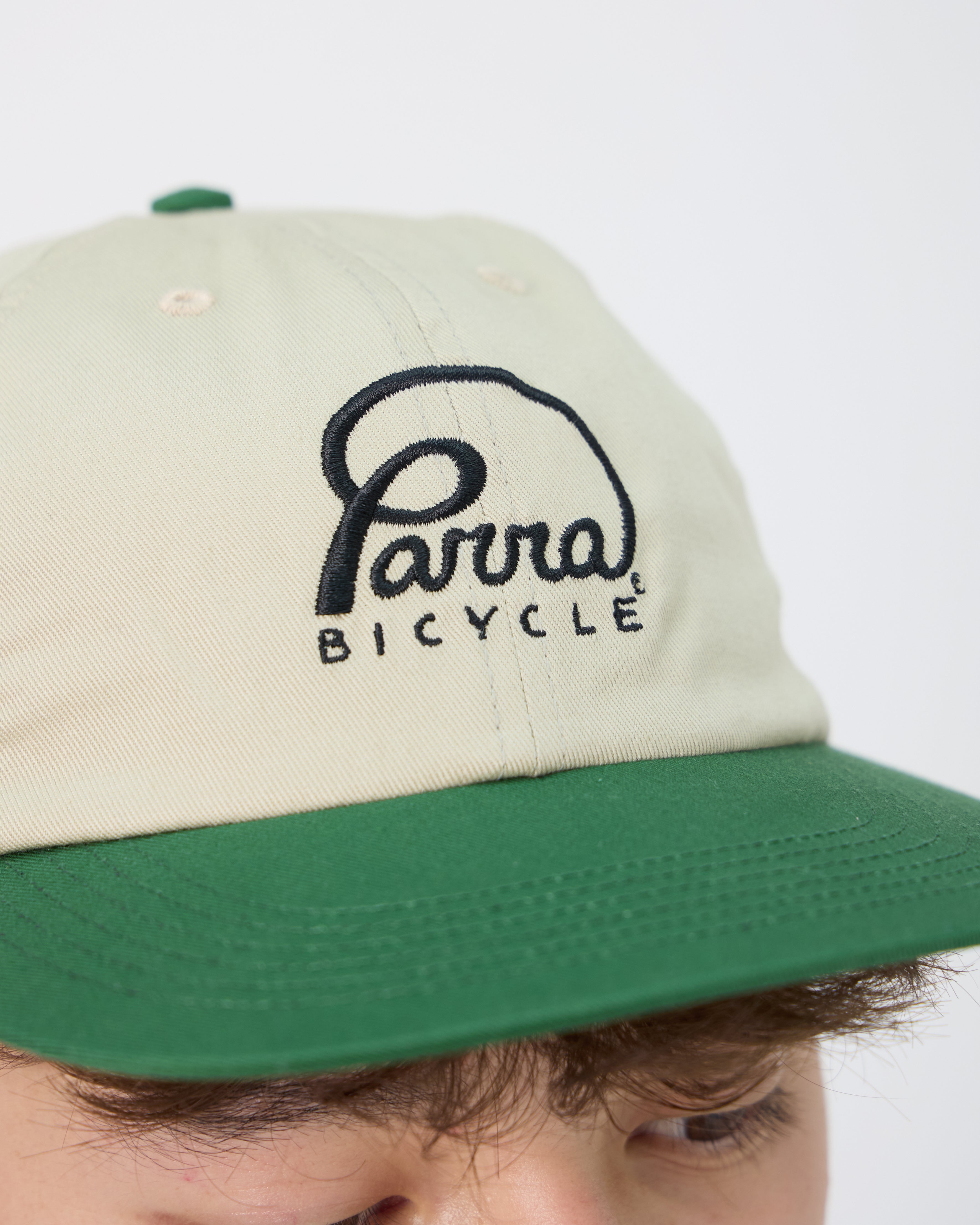 Parra Bicycle Logo 6 Panel Hat | Green