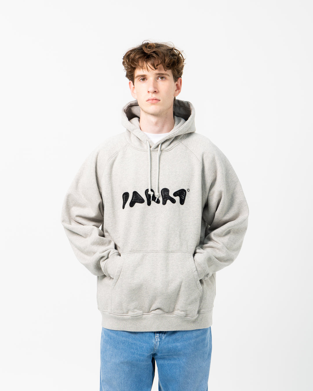 Blob Logo Hooded Sweatshirt | Heather Grey