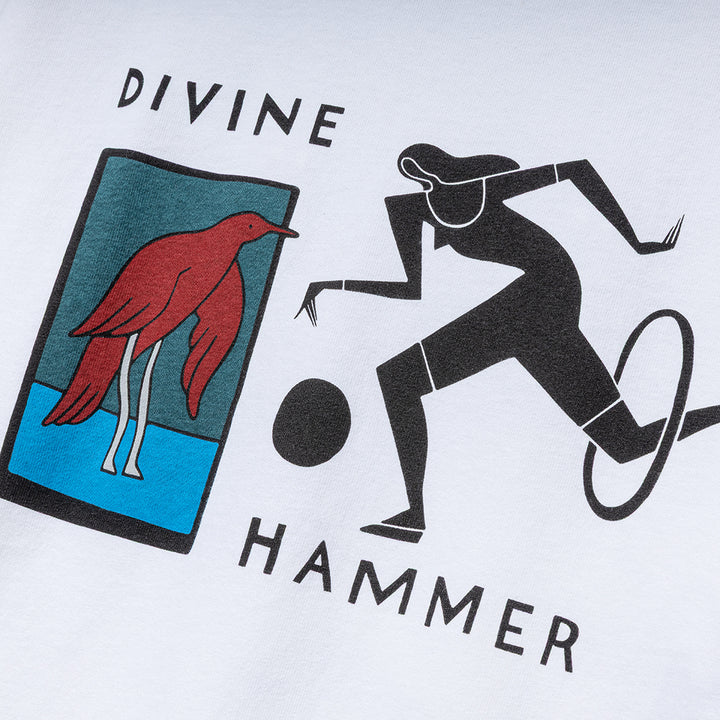 Divine Hammer L/S Tee | White
