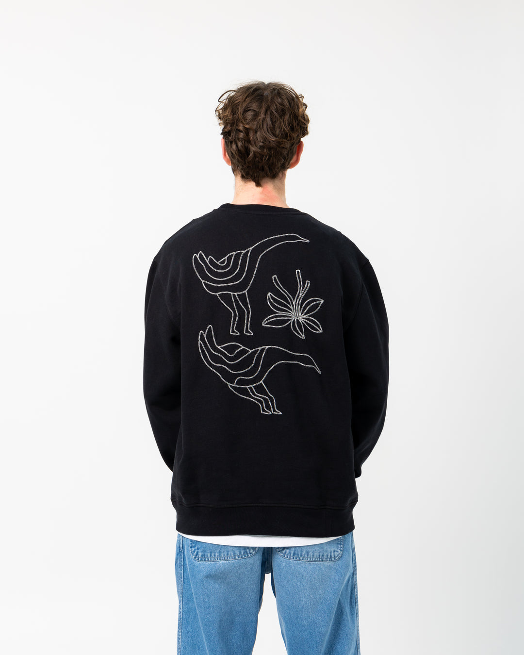 Duck Attack Crew Neck Sweatshirt | Black