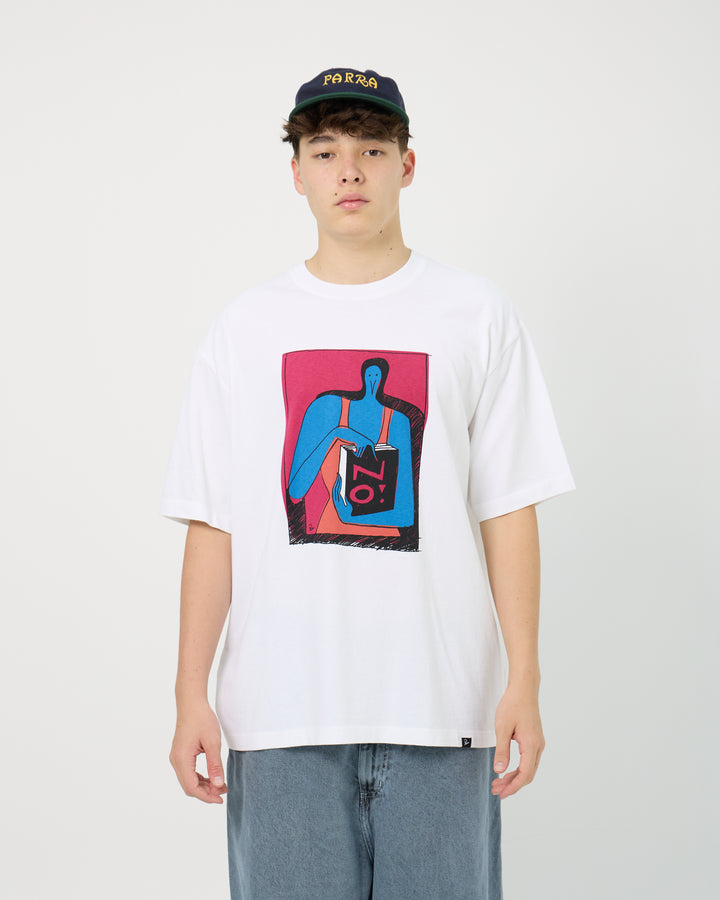 No Books Tee | White