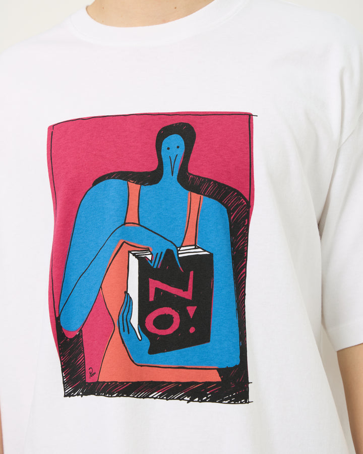 No Books Tee | White