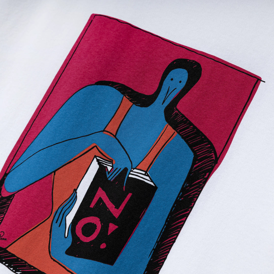 No Books Tee | White