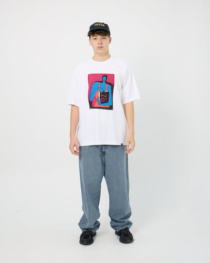 No Books Tee | White