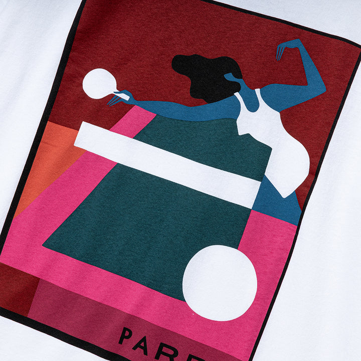 Ping Ponged Tee | White