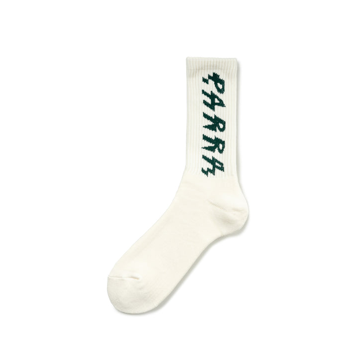 Shocker Logo Crew Socks | White