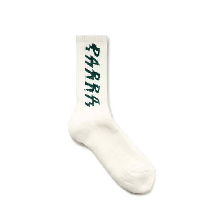 Shocker Logo Crew Socks | White