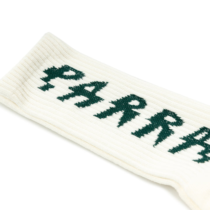 Shocker Logo Crew Socks | White